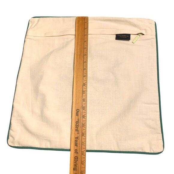 Rifle Paper Co. x Loloi Vase Study No.5 Embroidered Pillow Yarn Tasseled Flowers - Picture 6 of 8